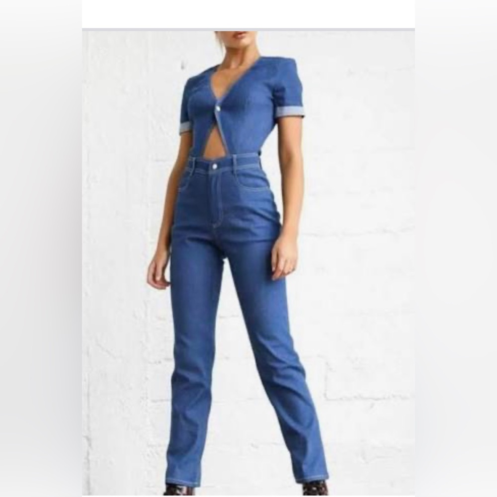 Tigermist Sofia denim jumpsuit - worn once !